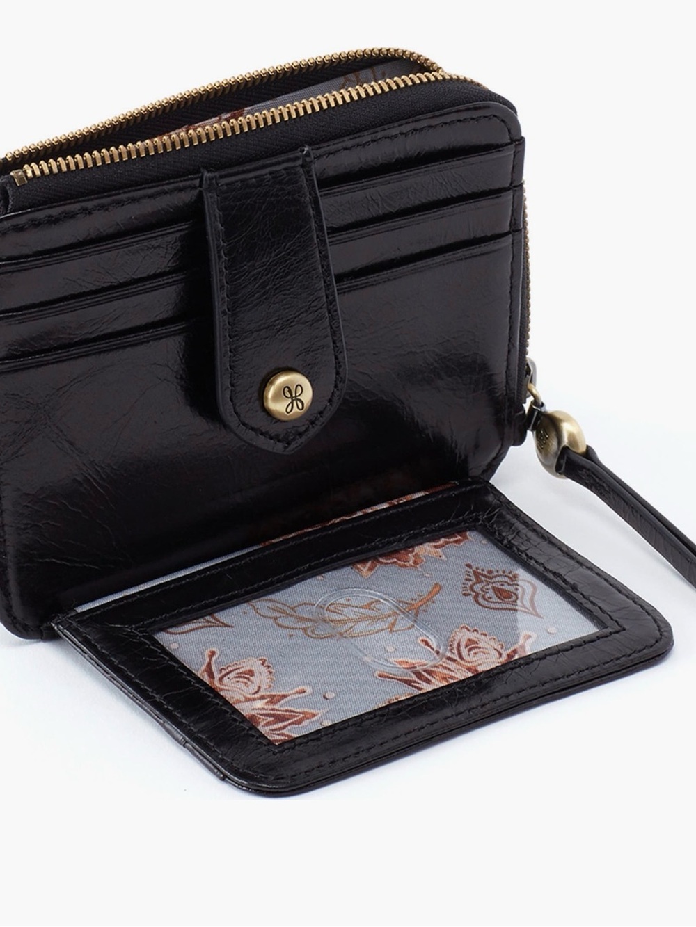 NWT HOBO Black Leather Wallet Cardholder - Picture 3 of 8